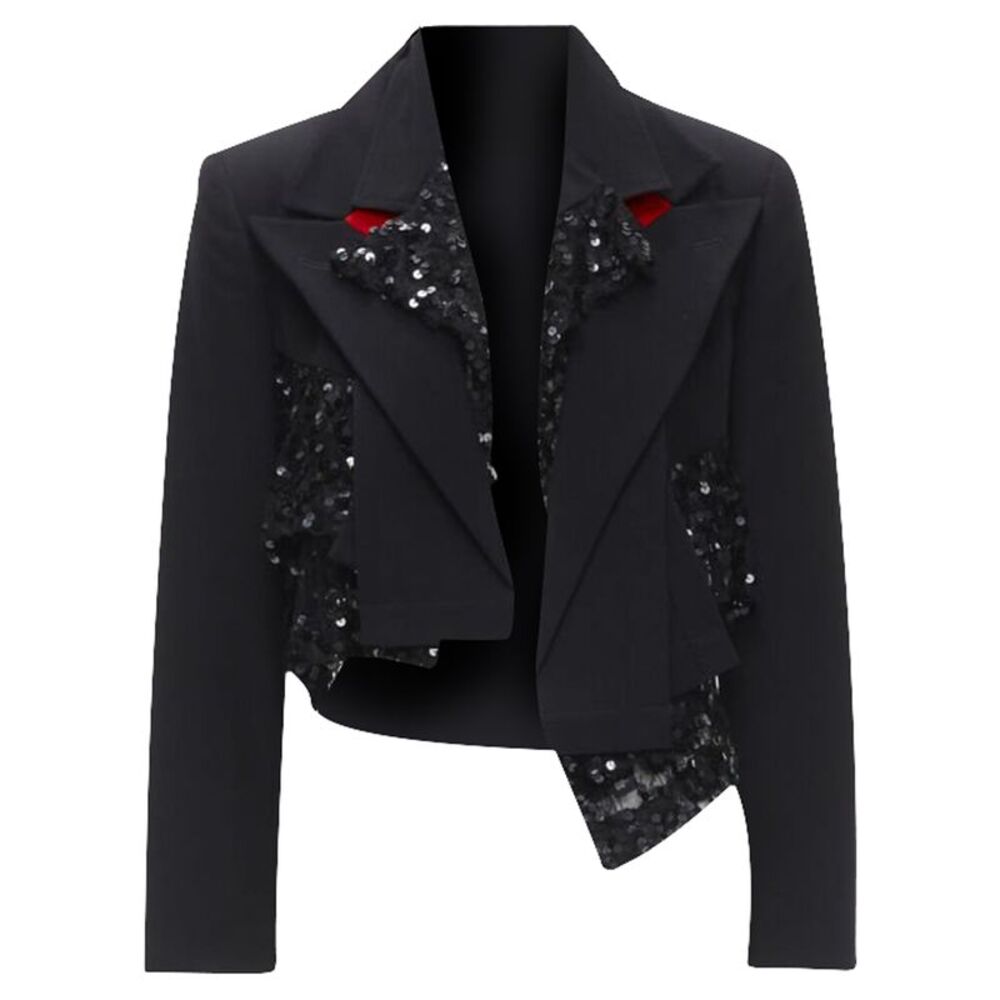 Comme Des Garcons Sequin Mesh Jacket